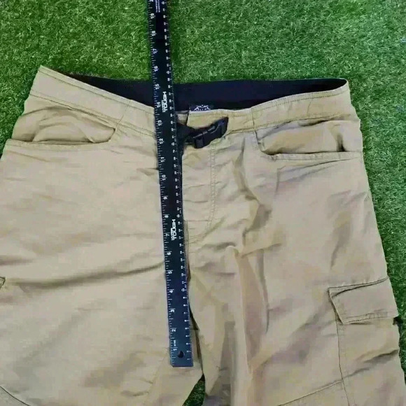 Prana Mens Size L Tan Passage Crop Outdoor Climb Hike Performance - Picture 8 of 9